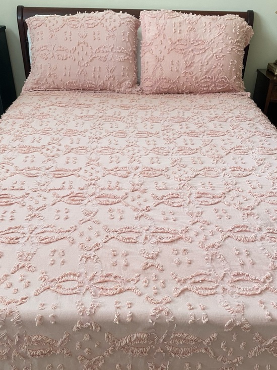Threshold Other - Target Threshold Pink Tufted Chenille Full/Queen Duvet Cover & Shams